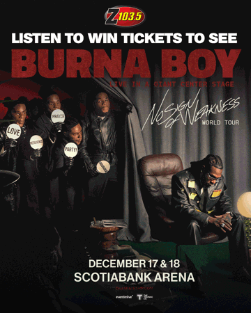 Win tickets to see Burna Boy at Scotiabank Arena